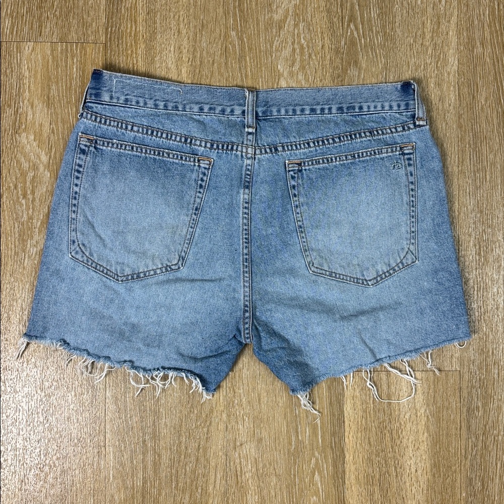 RAG & BONE Denim Distressed Cut Off Boyfriend Shorts in Rye size 29 - Picture 6 of 9
